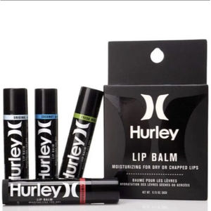 Hurley Lip Balm Beeswax Based Moisturizer Mint Coconut Pomegranate